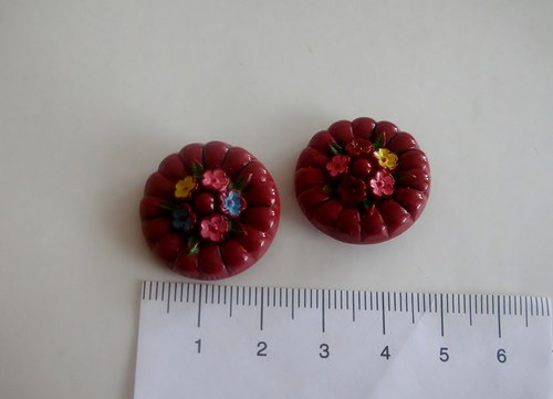 Skleněný knoflík - 1 ks — foto 3