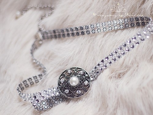 "diamantová" čelenka s "perlami" :-) — foto 2