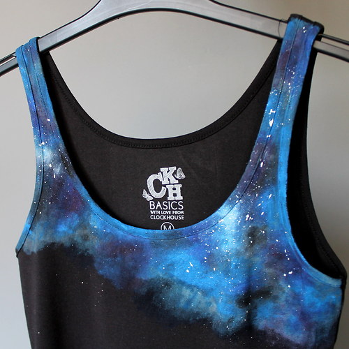 Černé galaxy tílko (vel.S) - rezervace — foto 3