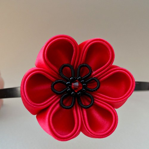 Kanzashi čelenka Keshi — foto 2