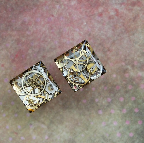 Manžetové knoflíčky /gold/ — foto 3