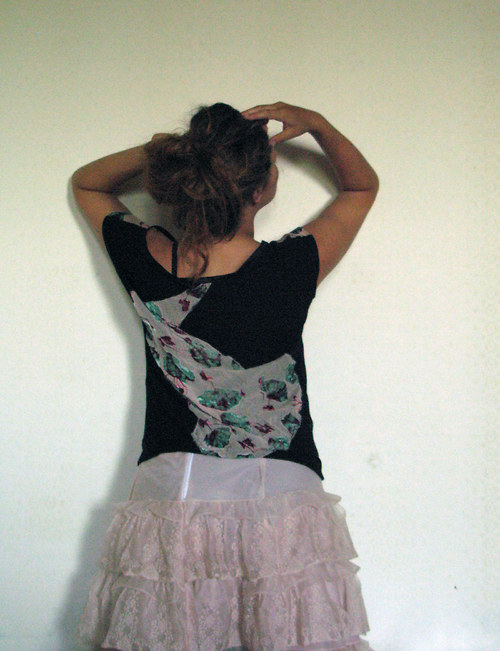 Oboustranné černé triko — foto 6