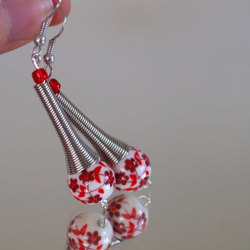 Spirály červené porcelánky — foto 2