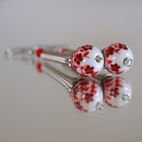 Spirály červené porcelánky — foto 3