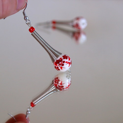Spirály červené porcelánky — foto 4