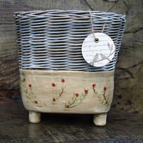 Fine rustic decoration červené kvítky — foto 4