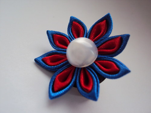 Kanzashi brož malá KATIE — foto 2
