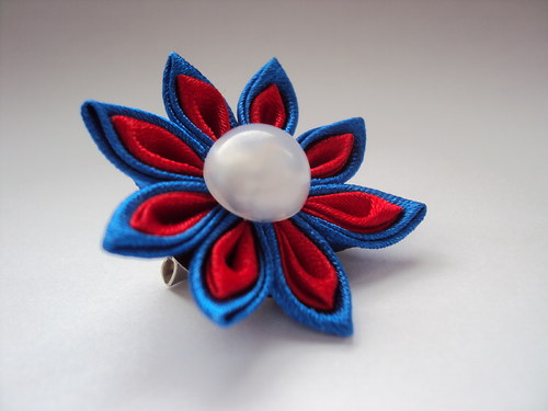Kanzashi brož malá KATIE — foto 4