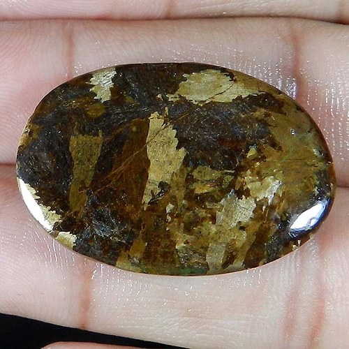 Bronzit- cabochon 43,1 karátu — foto 2