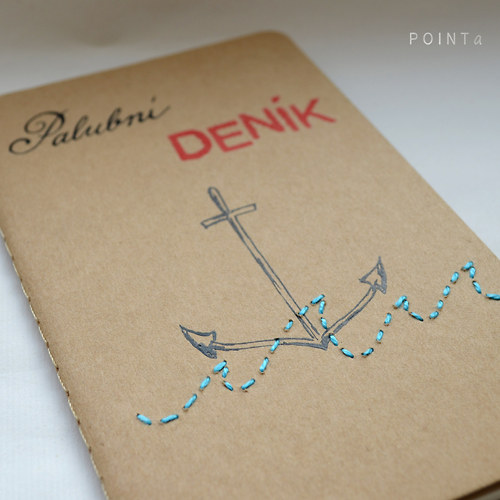 Palubní deník s kotvou — foto 2