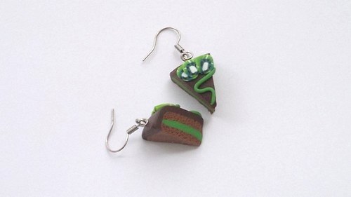 Kiwi dortík - náušničky — foto 3