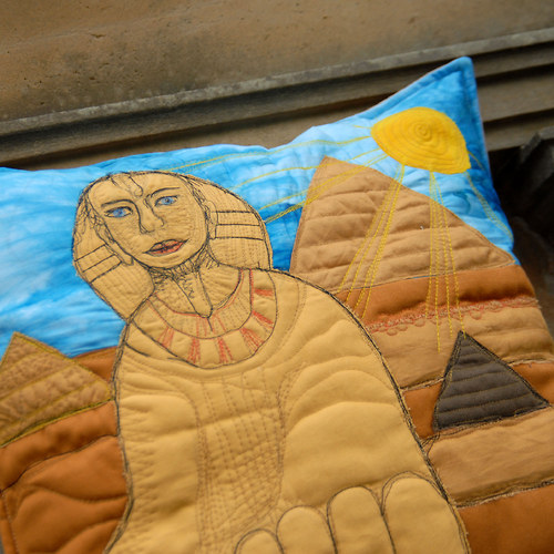 Šitý svět - Egypt ... Polštář s výplní — foto 2