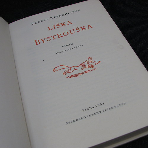 Liška Bystrouška, Rudolf Těsnohlídek, 1954 — foto 2