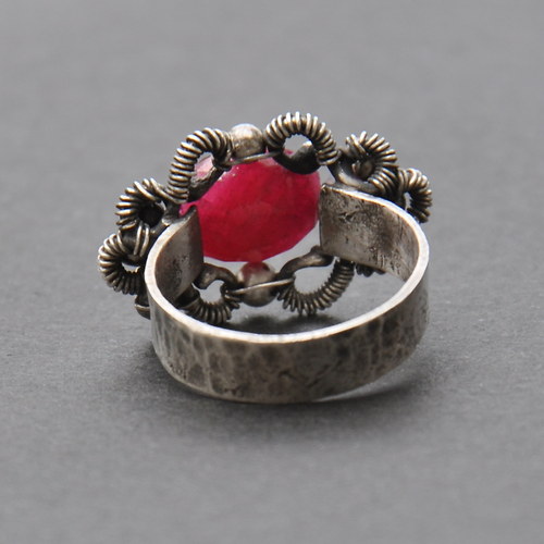 Old love: Ruby - prsten Ag 925/1000 — foto 2