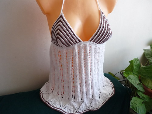 Bílý top s čokoládou...SLEVA 50%.... — foto 2