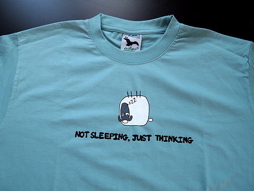 Tričko " Not sleeping, just thinking " — foto 4