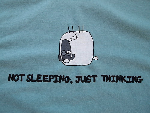 Tričko " Not sleeping, just thinking " — foto 5