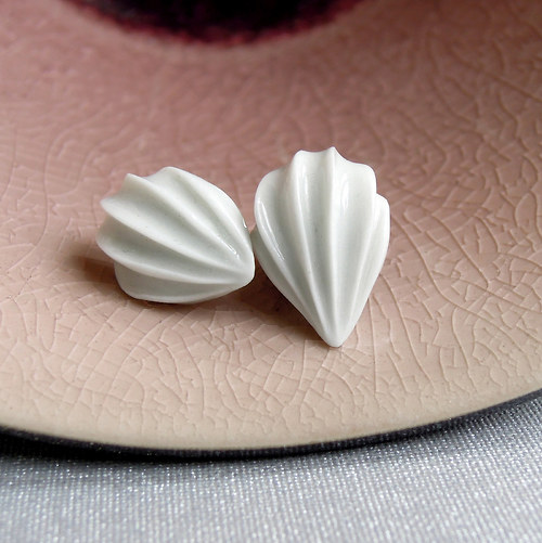 Porcelánové náušnice "Pusinky" — foto 2