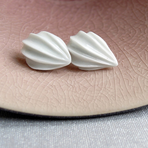 Porcelánové náušnice "Pusinky" — foto 3