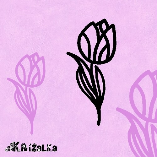 Tulipán - razítko 2,3 x 5 cm — foto 3