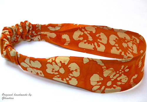 Čelenka - "Oranžová batika" — foto 2