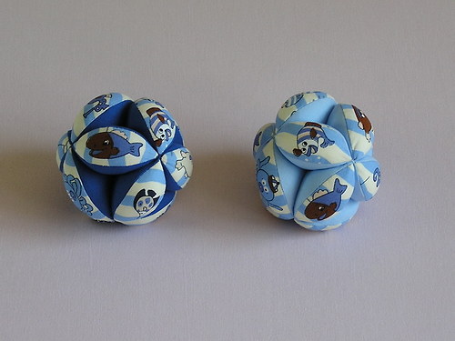 Japonský balonek - Light Blue Fishes — foto 2