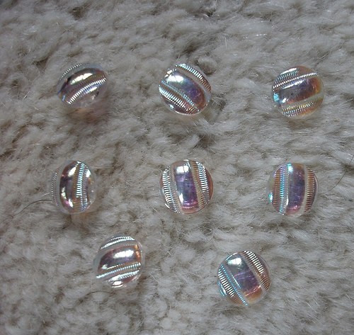 Skleněné knoflíky - 8 ks — foto 2