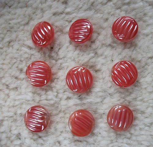 Skleněné knoflíky - 9 ks — foto 2