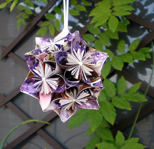 Kusudama koule - levandulová — foto 2