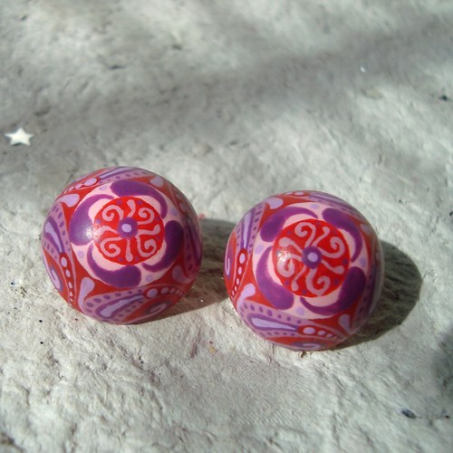 Radost - malované náušnice — foto 2