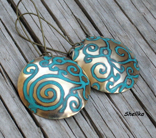 Náušnice ,,TURQUOISE WAVES,, — foto 2