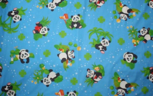 Dětská látka - metráž Panda modrá — foto 2