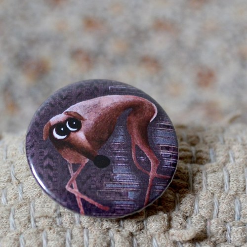 Greyhound vyhukaný (placka 32 mm) — foto 2