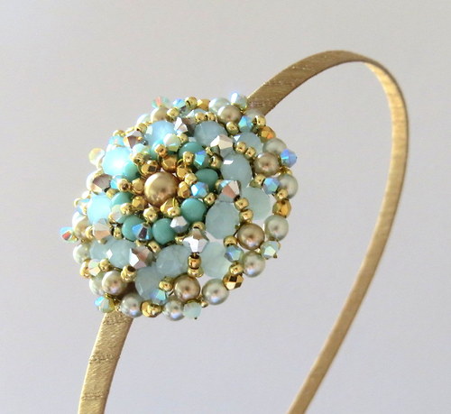 Čelenka "Mint&Gold II" — foto 2