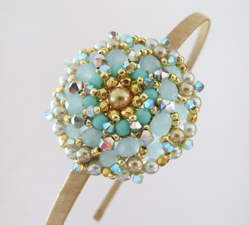 Čelenka "Mint&Gold II" — foto 3