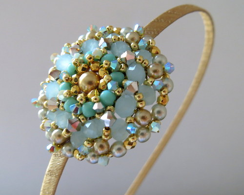 Čelenka "Mint&Gold II" — foto 5