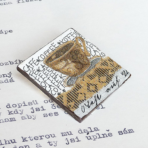 Kávová brož — foto 3