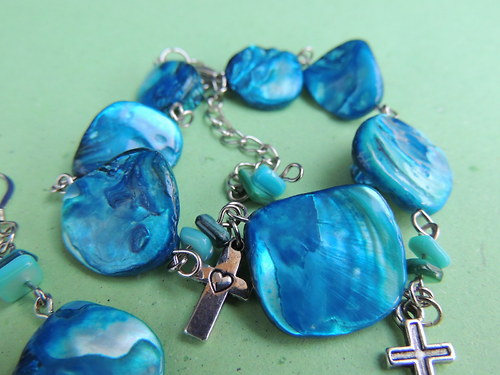 Víra - souprava náušnice a náramek — foto 3