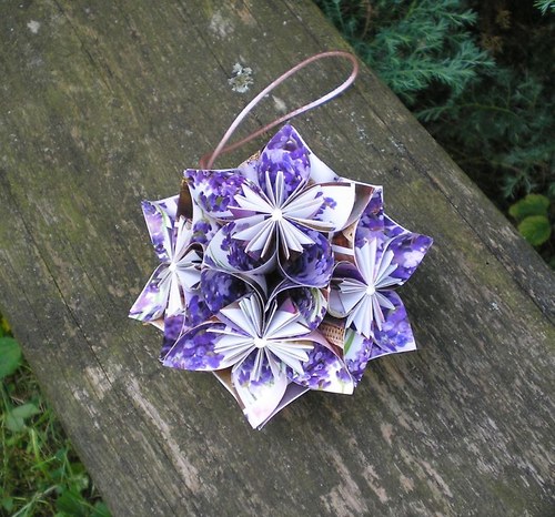 Kusudama - levandulová — foto 2
