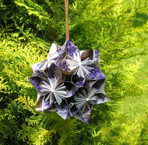 Kusudama - levandulová — foto 3