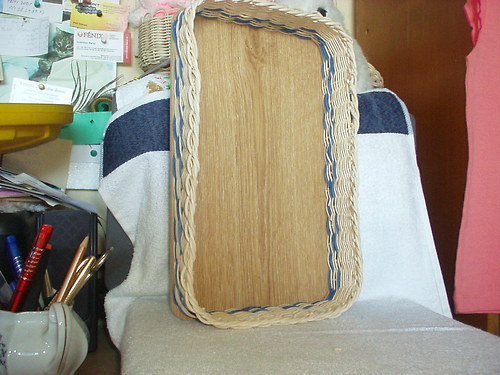 Tácek s modrým pruhem 30x18cm — foto 2