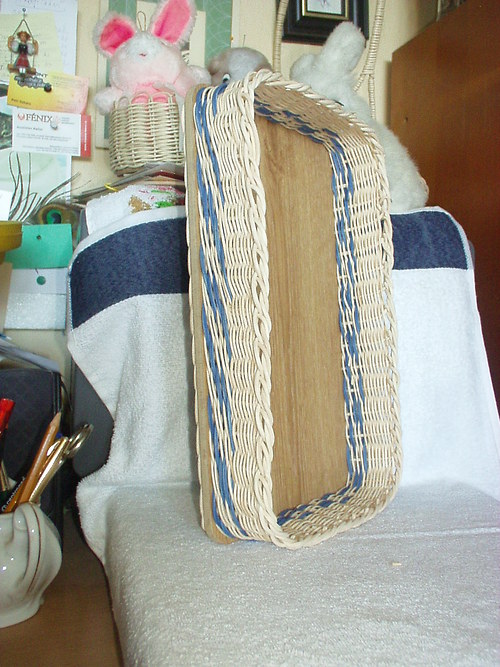 Tácek s modrým pruhem 30x18cm — foto 3