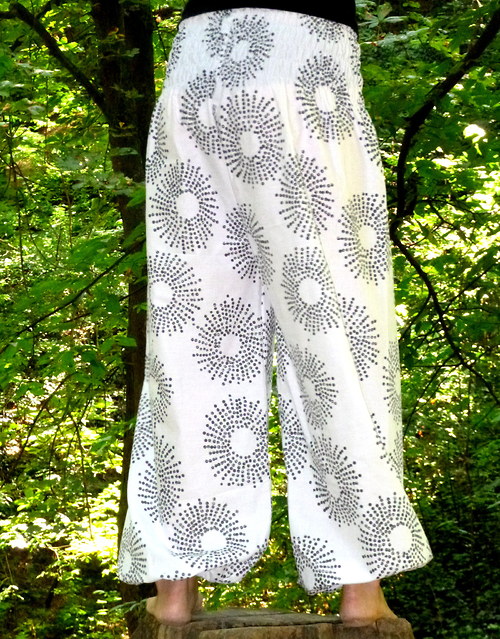 Turecké kalhoty White Psychedelic — foto 2