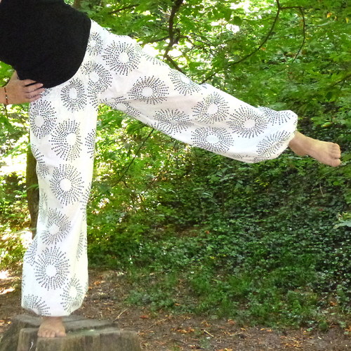 Turecké kalhoty White Psychedelic — foto 5