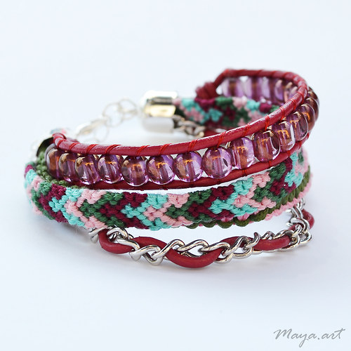 Zelenorůžový náramek "EMBRACING BRACELET" — foto 3