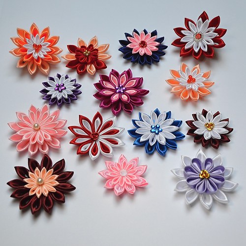 Kanzashi kytička 8 — foto 4