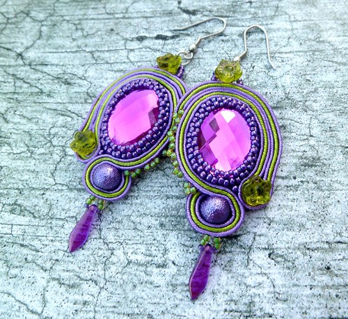 Soutache "Fuchsia & Violet " — foto 2