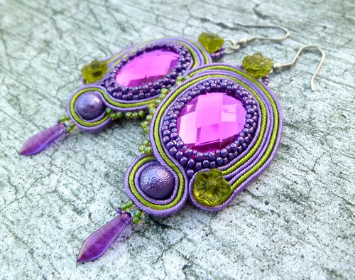 Soutache "Fuchsia & Violet " — foto 3