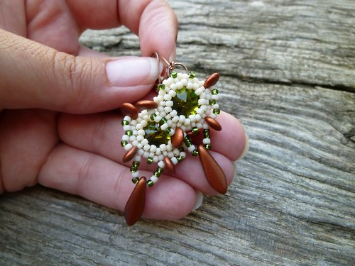 Swarovski rivoli "Olivine & Metallic rust" — foto 4