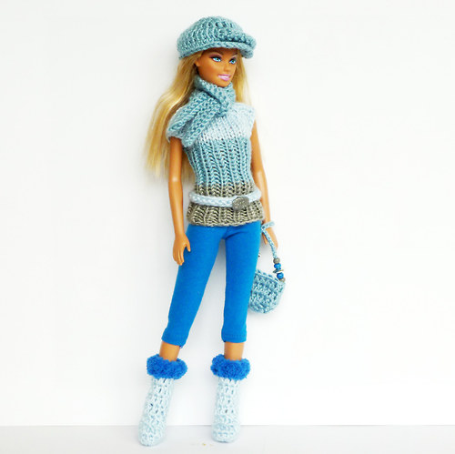 BLUE bekovka a šála pro Barbie — foto 2